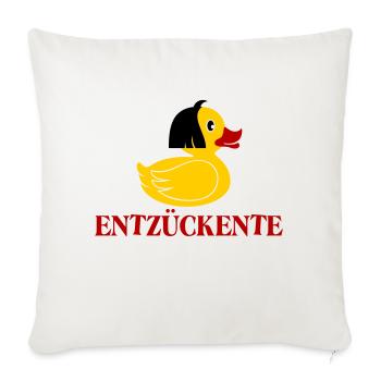 Entzückente - Sofakissenbezug 45 x 45 cm - Naturweiß  - Vorne