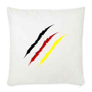 krallen_deutschland_-2- - Sofakissenbezug 45 x 45 cm - Naturweiß  - Vorne