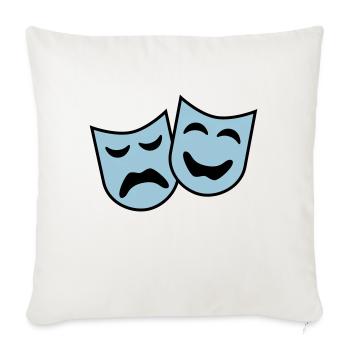 theater_2c - Sofa pillowcase 17,3'' x 17,3'' (45 x 45 cm) - natural white - Front