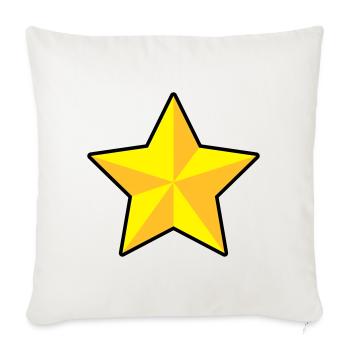 3D Stern | 3D Star | Dimension - Housse de coussin décorative 45 x 45 cm - blanc nature - Devant