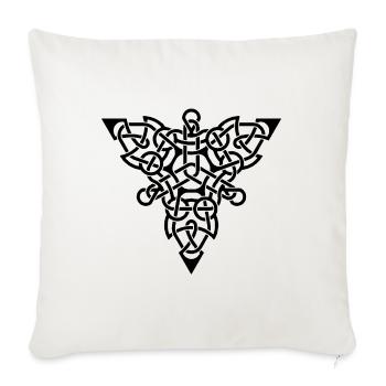 RF284BLACKUK - Sofa pillowcase 17,3'' x 17,3'' (45 x 45 cm) - natural white - Front