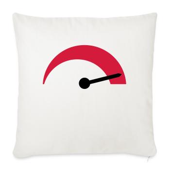tacho__f2 - Housse de coussin décorative 45 x 45 cm - blanc nature - Devant