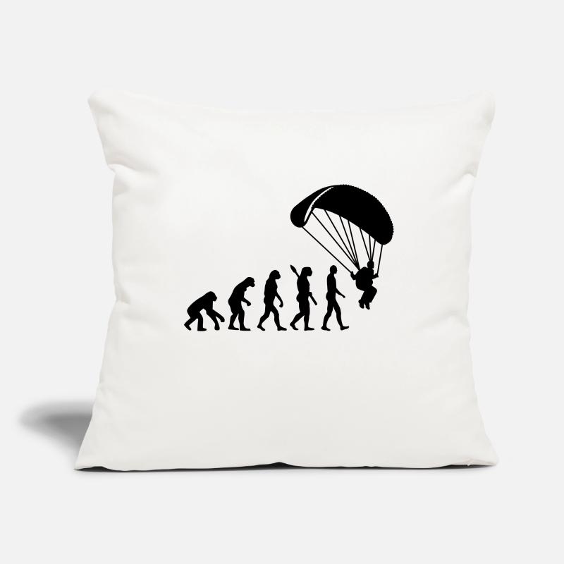Évolution Parachutisme Housse de coussin décorative 45 x 45 cm