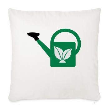 Watering can - Sofa pillowcase 17,3'' x 17,3'' (45 x 45 cm) - natural white - Front