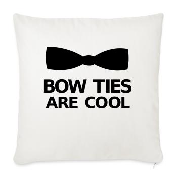 Bow Ties Are Cool - Sofa pillowcase 17,3'' x 17,3'' (45 x 45 cm) - natural white - Front