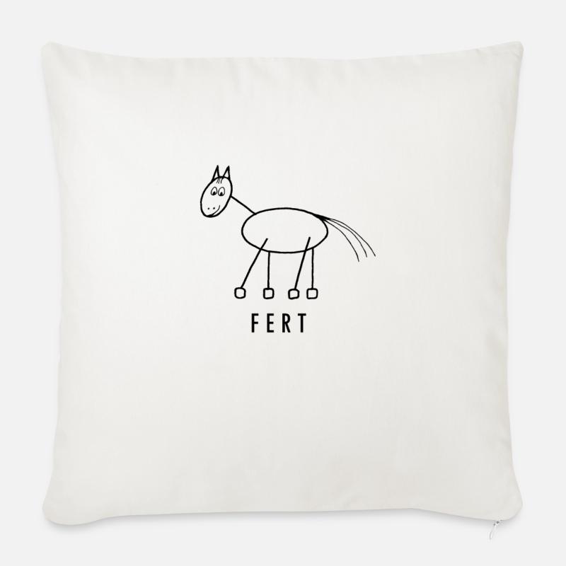 FERT® - Sofakissenbezug 45 x 45 cm - Naturweiß 