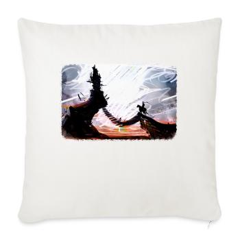 Dungeon - Sofa pillowcase 17,3'' x 17,3'' (45 x 45 cm) - natural white - Front