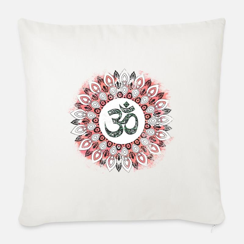 Yoga - Sofakissenbezug 45 x 45 cm - Naturweiß 