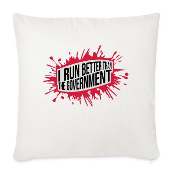 mieux fonctionner que le gouvernement - Housse de coussin décorative 45 x 45 cm - blanc nature - Devant