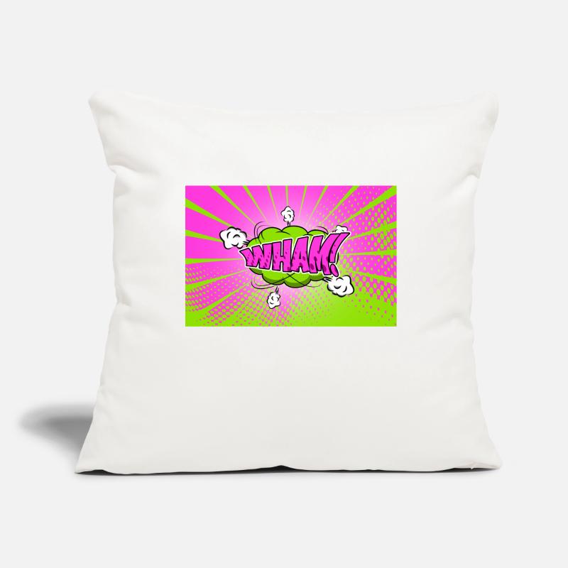 Wham! Comic Style Bubble Graffiti Lettering Sofa pillowcase 17,3'' x 17,3'' (45 x 45 cm)
