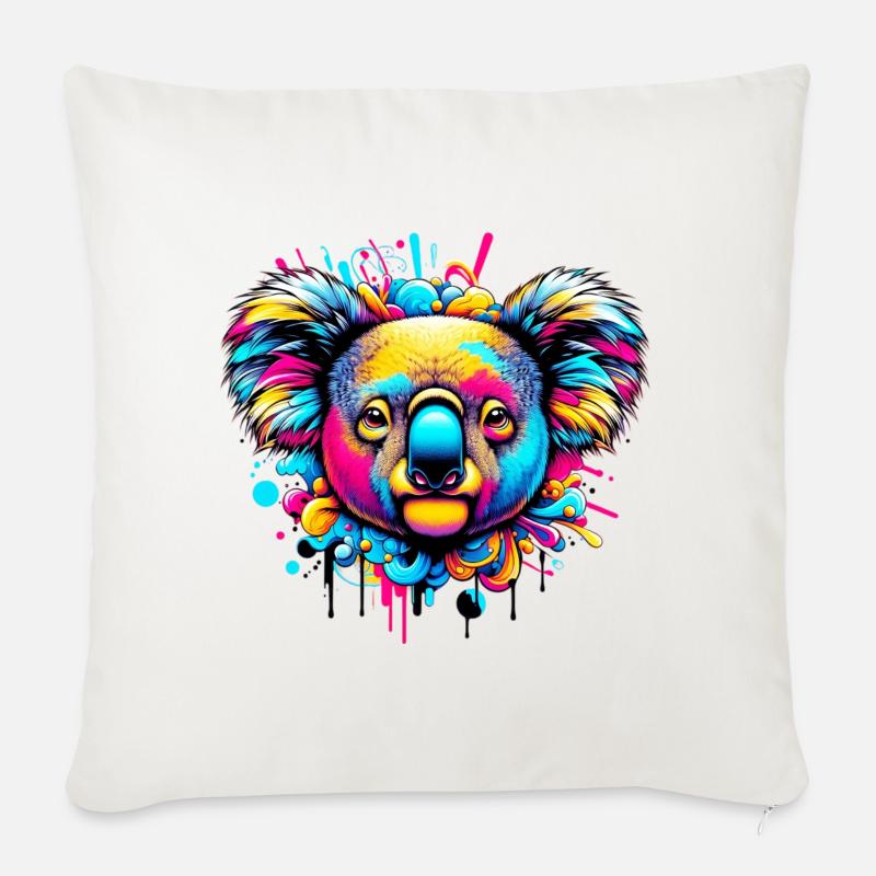 Koala - Sofakissenbezug 45 x 45 cm - Naturweiß 