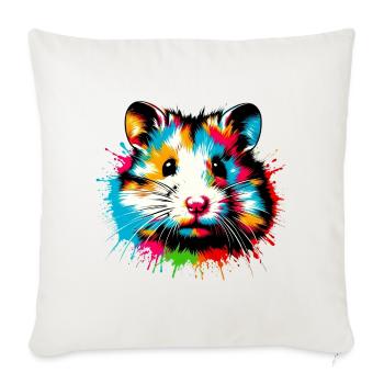 Hamster - Sofa pillowcase 17,3'' x 17,3'' (45 x 45 cm) - natural white - Front