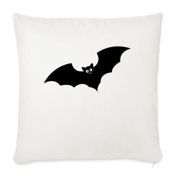 chauve-souris - Housse de coussin décorative 45 x 45 cm - blanc nature - Devant