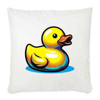 Duckling Duck Duck Duck - Sofa pillowcase 17,3'' x 17,3'' (45 x 45 cm) - natural white - Front