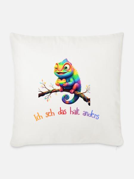 Ich seh das halt anders! - Sofakissenbezug 45 x 45 cm - Naturweiß