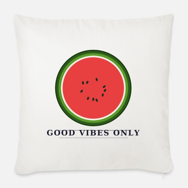Good  vibes only - Sofakissenbezug 45 x 45 cm - Naturweiß 