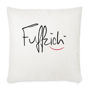 fünfzig - Sofakissenbezug 45 x 45 cm - Naturweiß  - Vorne