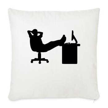 Boss relax - Sofakissenbezug 45 x 45 cm - Naturweiß  - Vorne