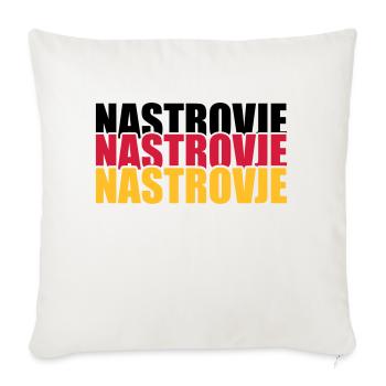 Nastrovje Germany Germany Fan Shirt - Sofa pillowcase 17,3'' x 17,3'' (45 x 45 cm) - natural white - Front