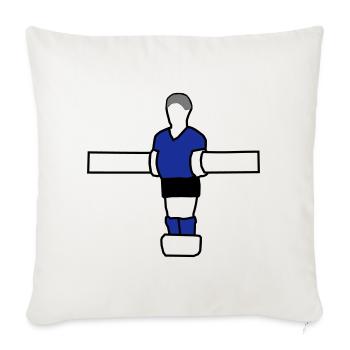 Figurine de babyfoot - Housse de coussin décorative 45 x 45 cm - blanc nature - Devant