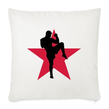 Kickboxing / Kickboxer / Kick Boxing / Kick Boxer - Sofa pillowcase 17,3'' x 17,3'' (45 x 45 cm) - natural white - Front