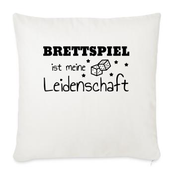 Board Game Brettspiel Jeu de Société Geek - Sofa pillowcase 17,3'' x 17,3'' (45 x 45 cm) - natural white - Front