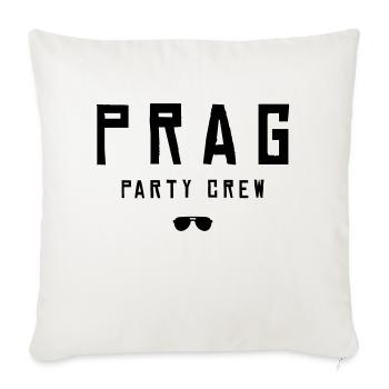 prag party crew cool - Sofakissenbezug 45 x 45 cm - Naturweiß  - Vorne