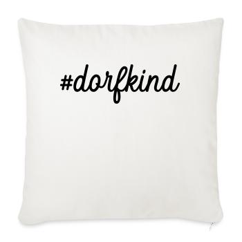 #dorfkind - Sofakissenbezug 45 x 45 cm - Naturweiß  - Vorne