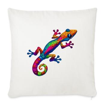 Gecko - Sofa pillowcase 17,3'' x 17,3'' (45 x 45 cm) - natural white - Front