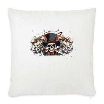Skeletons - Sofa pillowcase 17,3'' x 17,3'' (45 x 45 cm) - natural white - Front