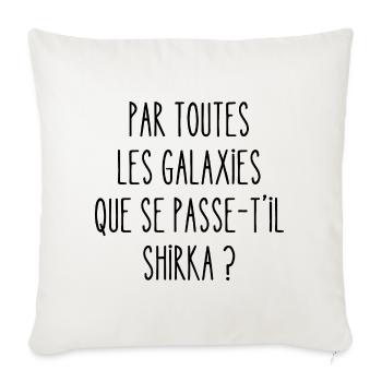 par toutes les galaxies - Housse de coussin décorative 45 x 45 cm - blanc nature - Devant