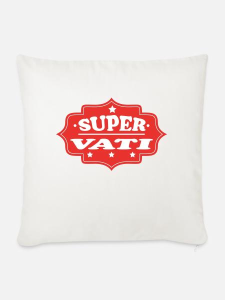 SUPER VATI - Sofakissenbezug 45 x 45 cm - Naturweiß
