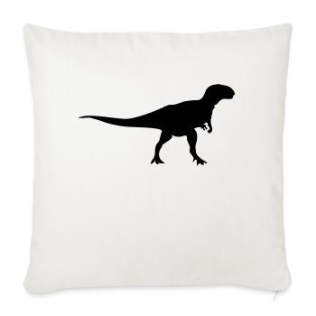 dinosaure - Housse de coussin décorative 45 x 45 cm - blanc nature - Devant
