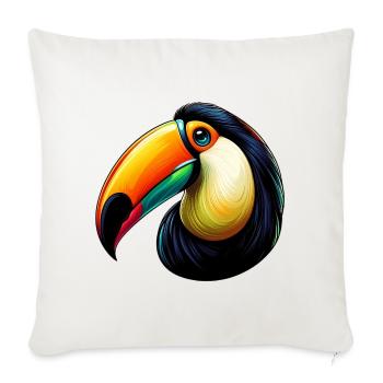 Toucan - Sofa pillowcase 17,3'' x 17,3'' (45 x 45 cm) - natural white - Front