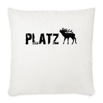 hirsch geweih party lustig - Sofakissenbezug 45 x 45 cm - Naturweiß  - Vorne