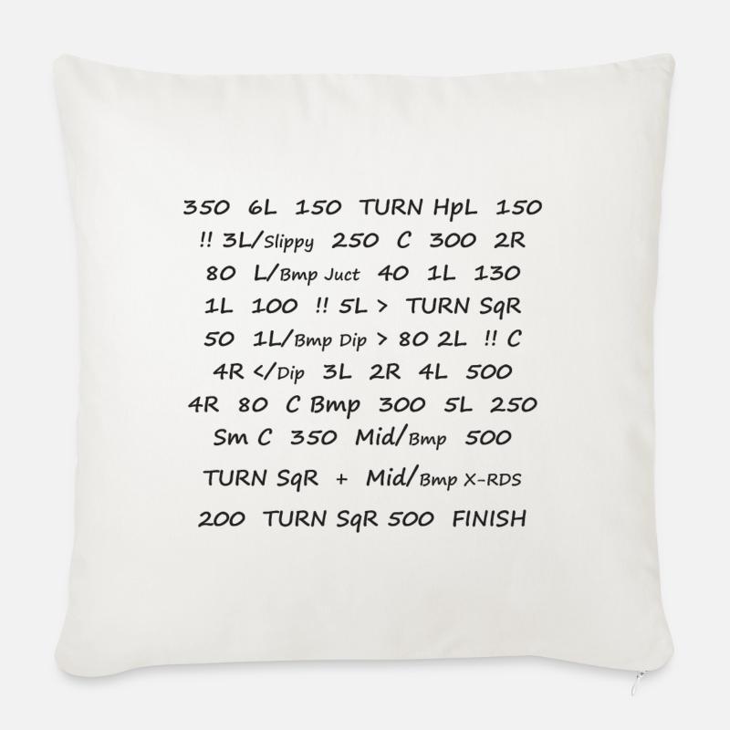 Tempo Notizen - Sofakissenbezug 45 x 45 cm - Naturweiß 