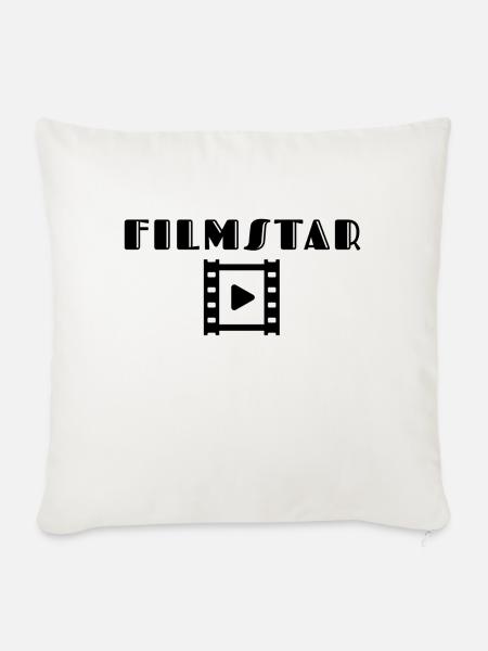 Filmstar - Sofakissenbezug 45 x 45 cm - Naturweiß