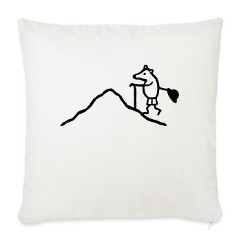 Climb mole - Sofa pillowcase 17,3'' x 17,3'' (45 x 45 cm) - natural white - Front