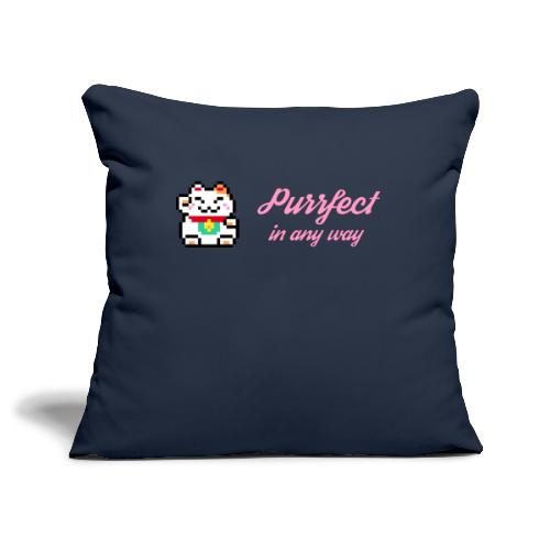 Purrfect in any way (Pink) - Sofa pillowcase 17,3'' x 17,3'' (45 x 45 cm)