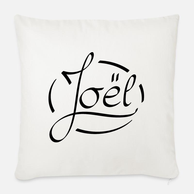 Joel - Sofakissenbezug 45 x 45 cm - Naturweiß 