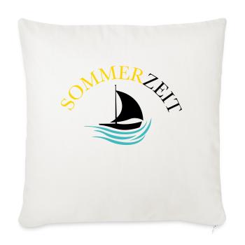 boot sommer - Sofakissenbezug 45 x 45 cm - Naturweiß  - Vorne