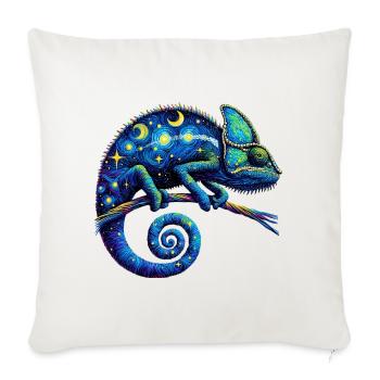 Chamäleon - Sofakissenbezug 45 x 45 cm - Naturweiß  - Vorne