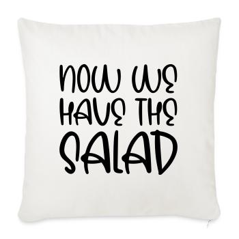 Maintenant, nous avons la salade - Housse de coussin décorative 45 x 45 cm - blanc nature - Devant