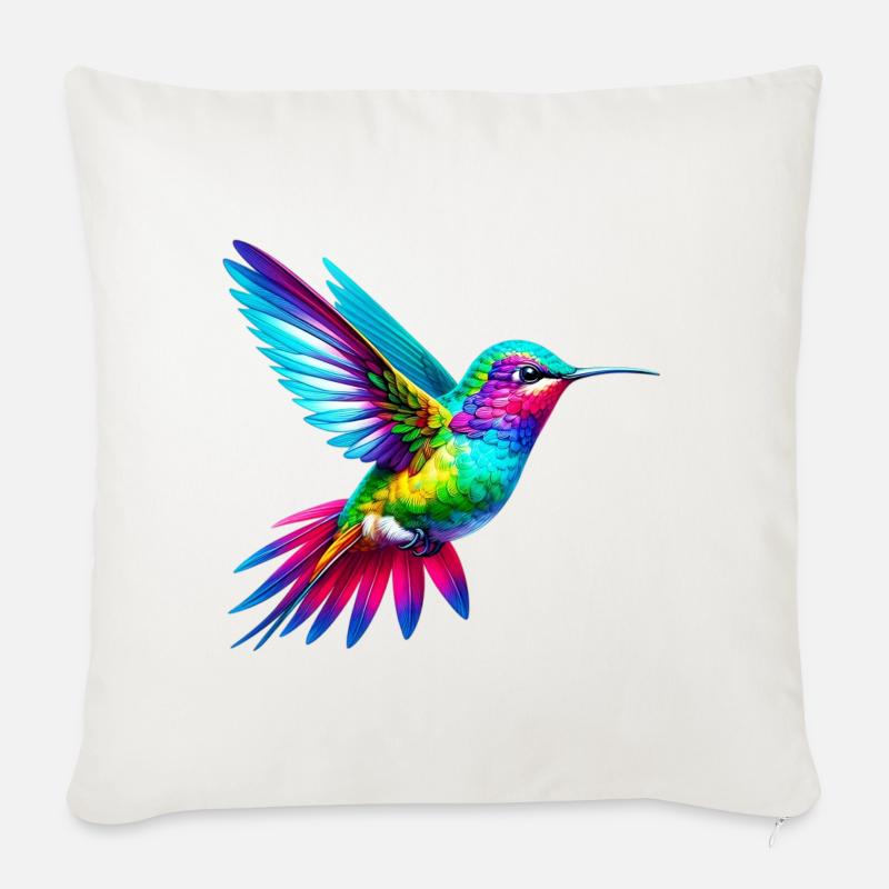 Kolibri - Sofakissenbezug 45 x 45 cm - Naturweiß 