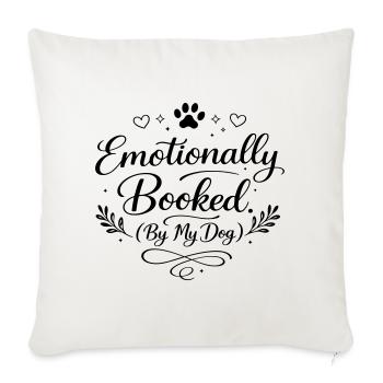 Emotionally booked - Sofakissenbezug 45 x 45 cm - Naturweiß  - Vorne