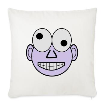 Funny face - Sofa pillowcase 17,3'' x 17,3'' (45 x 45 cm) - natural white - Front