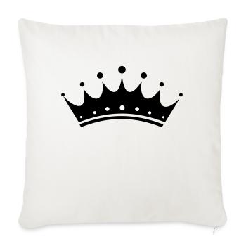 crown - Sofa pillowcase 17,3'' x 17,3'' (45 x 45 cm) - natural white - Front