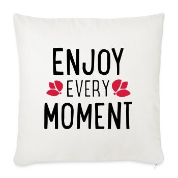 Des phrases drôles - Housse de coussin décorative 45 x 45 cm - blanc nature - Devant