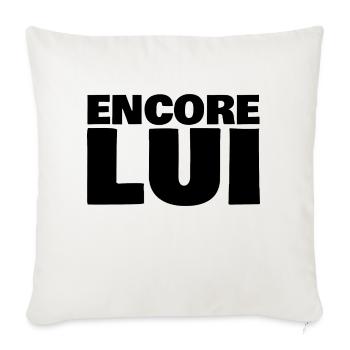 encore lui - Housse de coussin décorative 45 x 45 cm - blanc nature - Devant