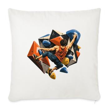 Bouldern - Sofakissenbezug 45 x 45 cm - Naturweiß  - Vorne